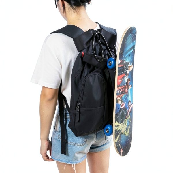 AUXPhome Skateboard Hook Backpack Strap Mount Adjustable-2