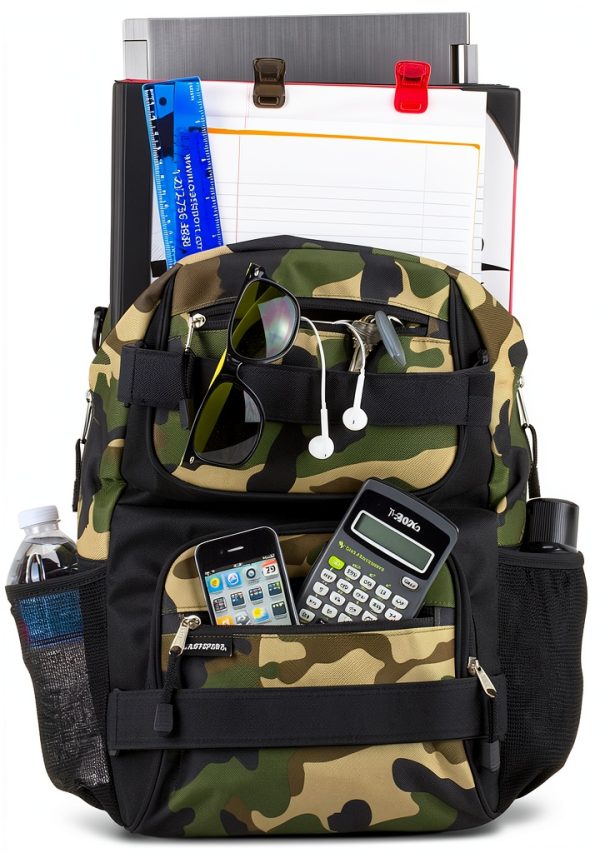 Eastsport Skateboard Backpack Polyester Adjustable Straps-4