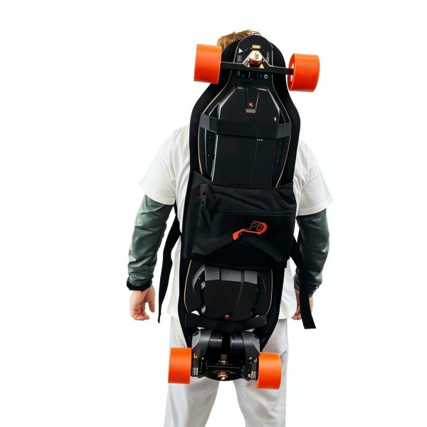 Meepo Long Skateboard Backpack Adjustable Straps Utility-1