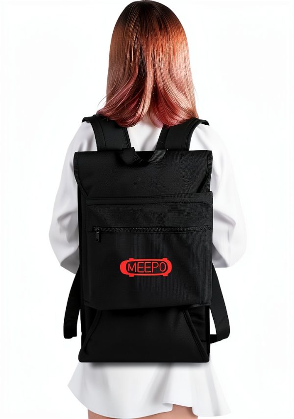 Meepo Long Skateboard Backpack Adjustable Straps Utility-3