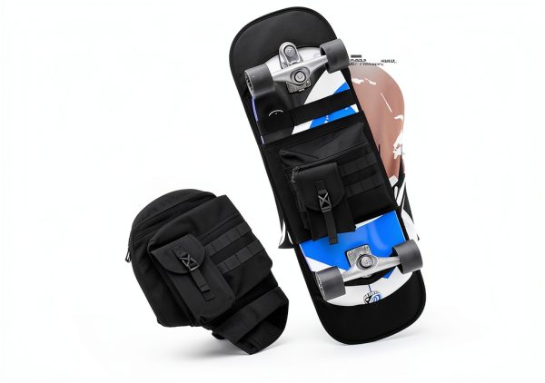YIBEICO Skateboard Bag Adjustable Strap Durable Polyester-2