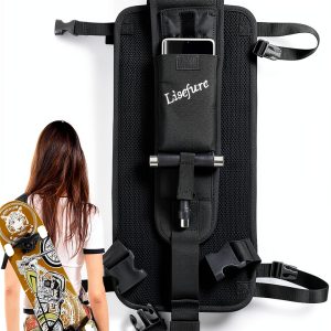 LISEFURE Skateboard Bag Strap On Stash Pocket Sport Style-0