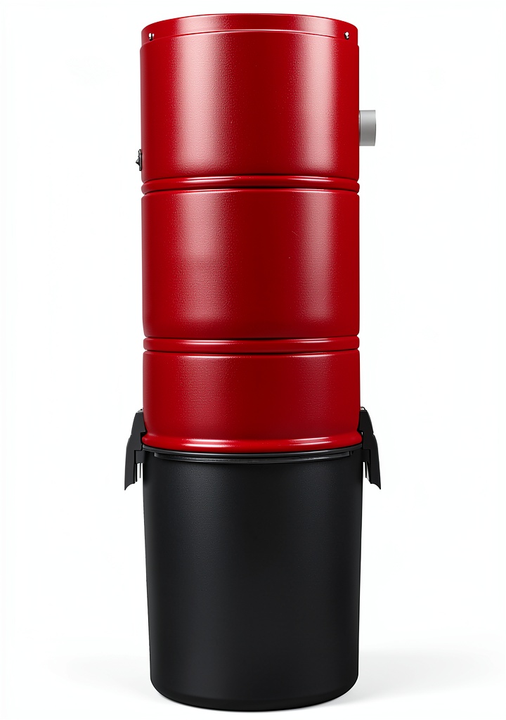 Central vacuum inlet installed in a living room wall