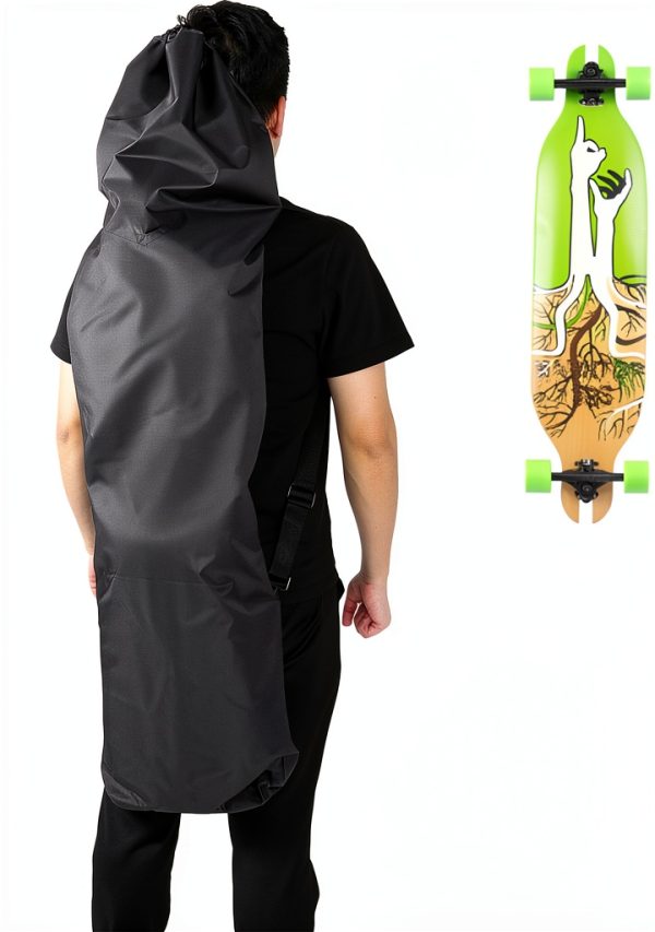 Alomejor Skateboard Bag Adjustable Strap Water Resistant-3