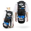 YIBEICO Skateboard Bag Adjustable Strap Durable Polyester-5