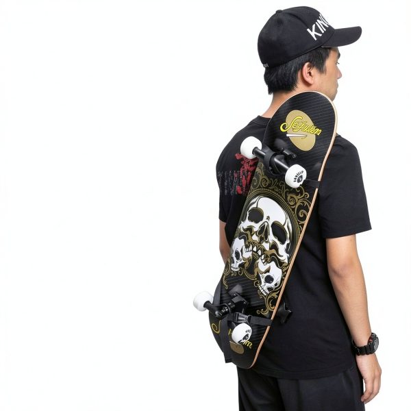 LISEFURE Skateboard Bag Strap On Stash Pocket Sport Style-4