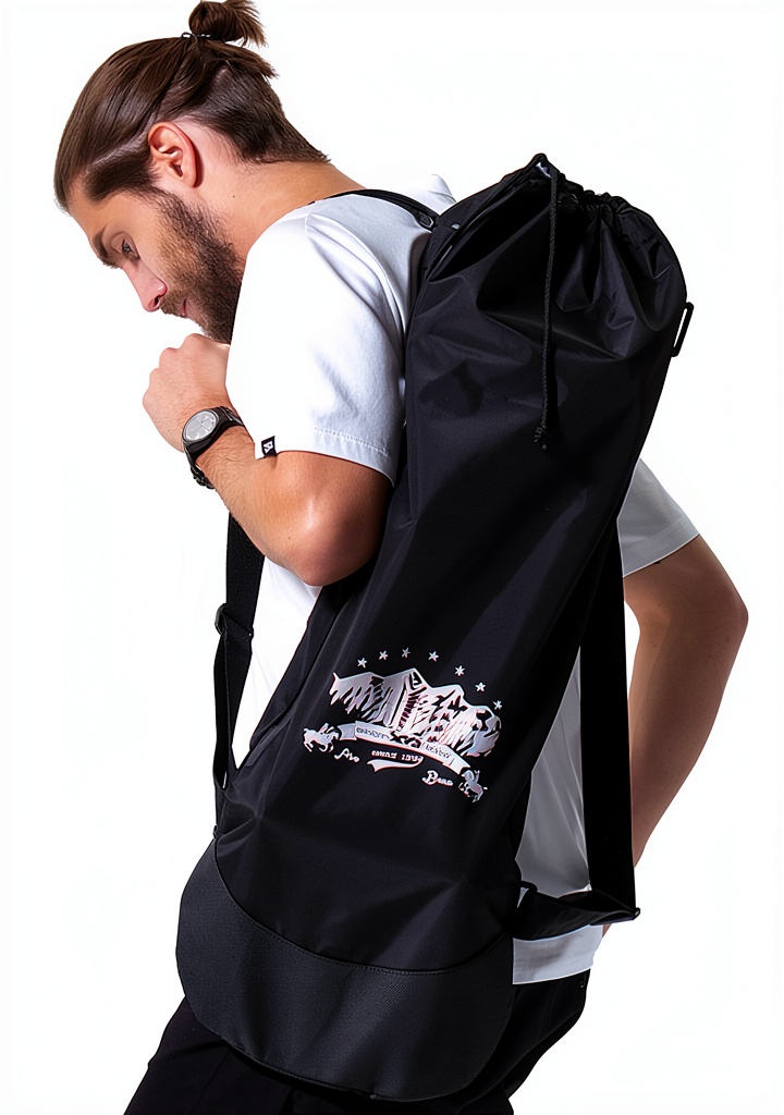 Xxiaojun skateboard bag showing waterproof fabric and adjustable straps
