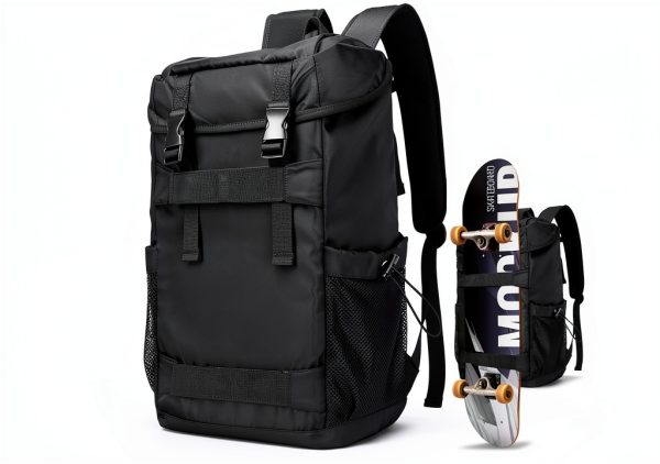 Livbote Skateboard Backpack Nylon Durable Medium-0