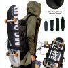 Livbote Skateboard Backpack Nylon Durable Medium-3