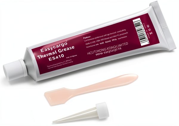 Easycargo 100g Thermal Paste Kit - White Silicone Carbon Thermal Compound for All Coolers, Cooling Heatsink Interface GPU VGA LED Voltage Regulator MOSFET Transistors-0