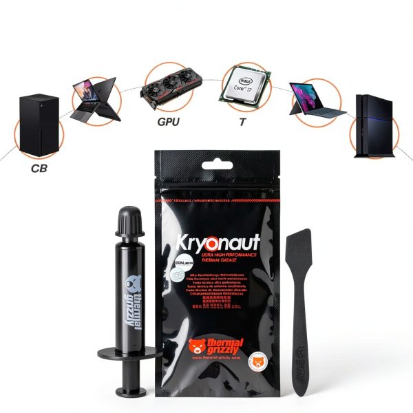 Thermal Grizzly Kryonaut CPU Thermal Paste 1g High Performance Cooling-2